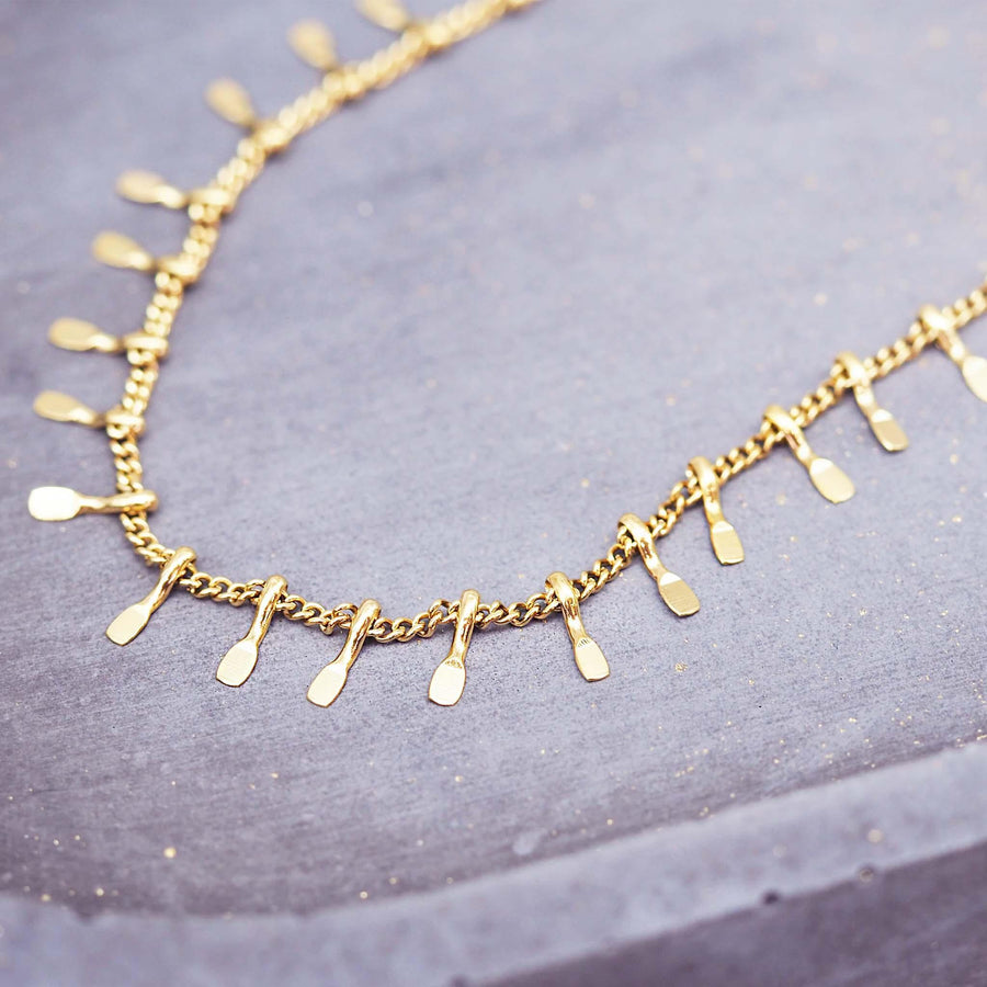 gold anklet - gold jewellery by Australian waterproof jewellery brands indie and harper