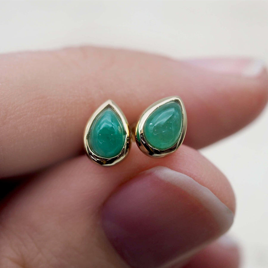 may birthstone emerald earrings -Gold Earrings by Australian Jewellery Brand indie and Harper 