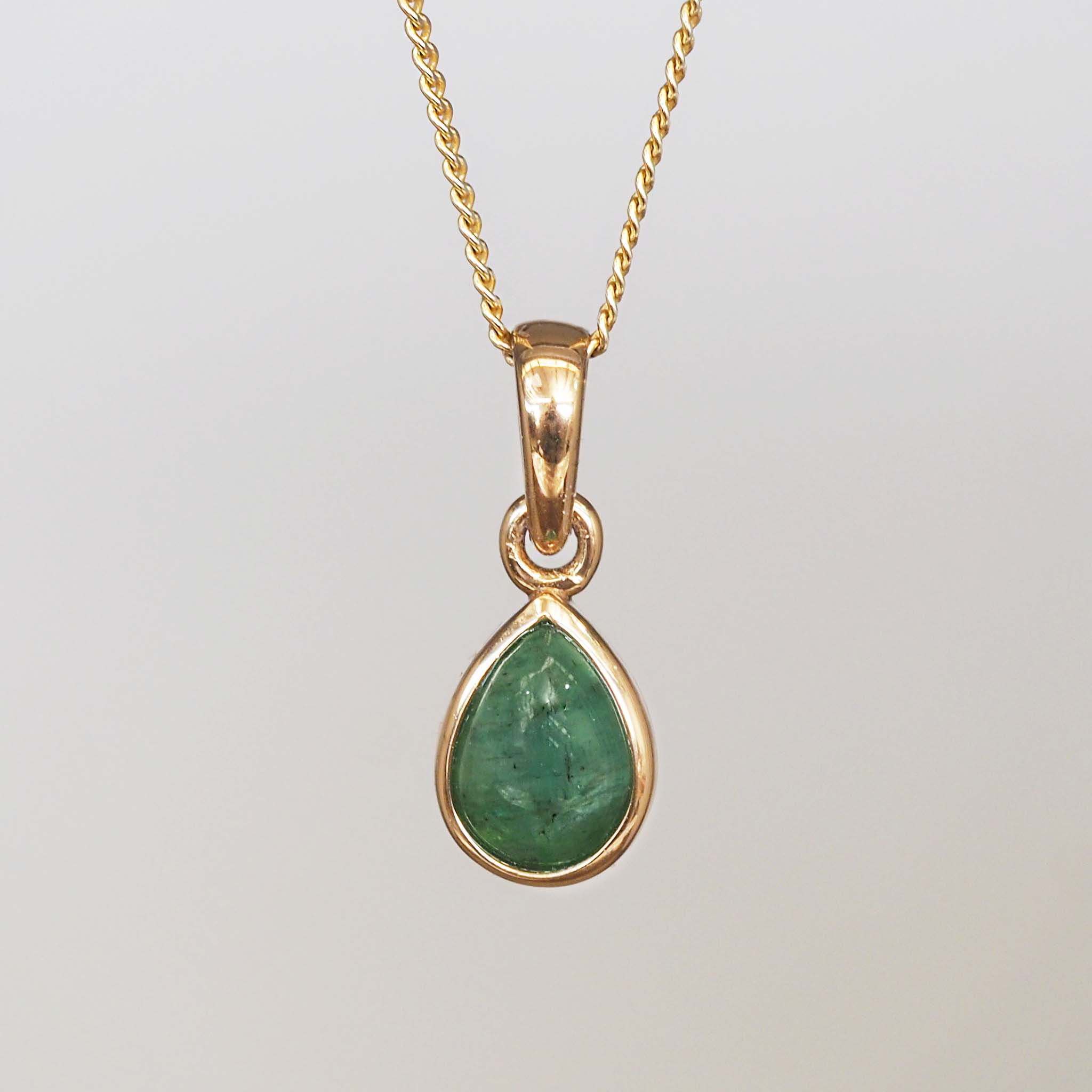 May birthstone emerald necklace - Gold Necklaces by Australian jewellery brand indie and Harper 