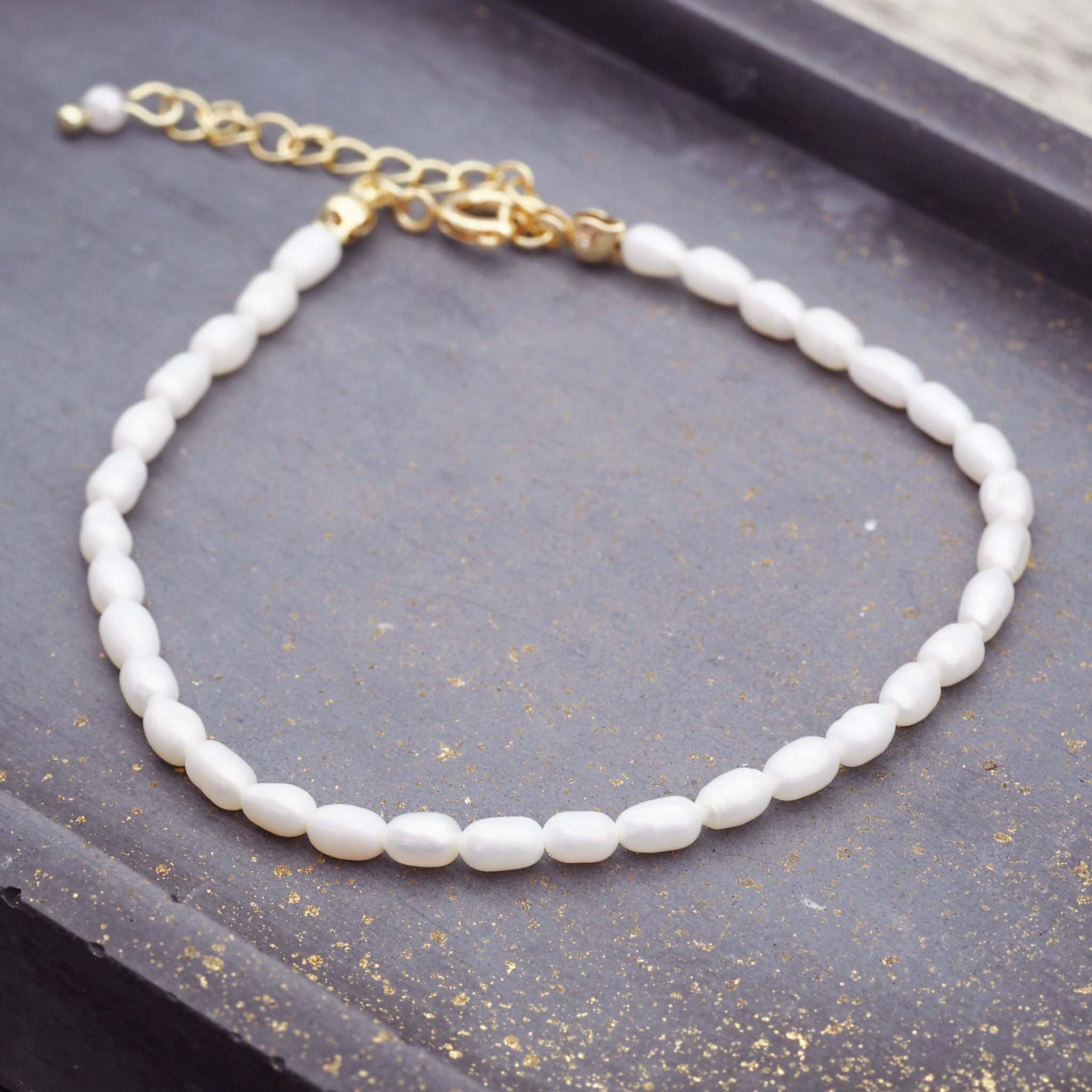 dainty Pearl bracelet by australian jewellery brands indie and harper