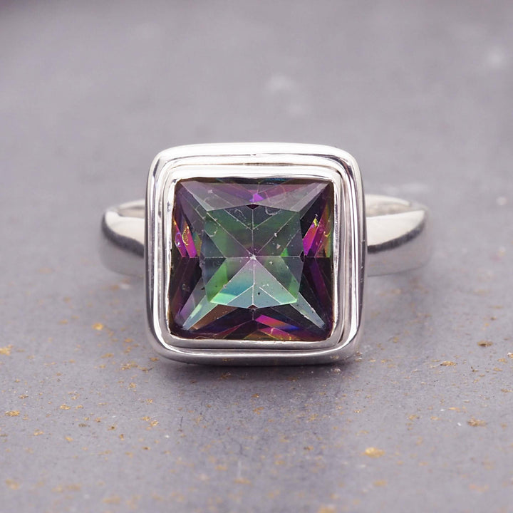 sterling silver mystic quartz ring - gemstone jewellery by australian jewellery brands indie and Harper 