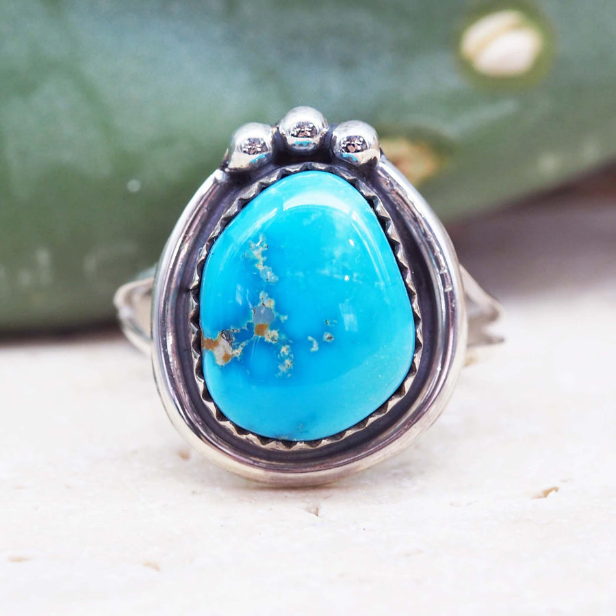 Sterling silver Turquoise Ring - native american jewelry and turquoise jewellery by Australian jewellery brands online indie and harper