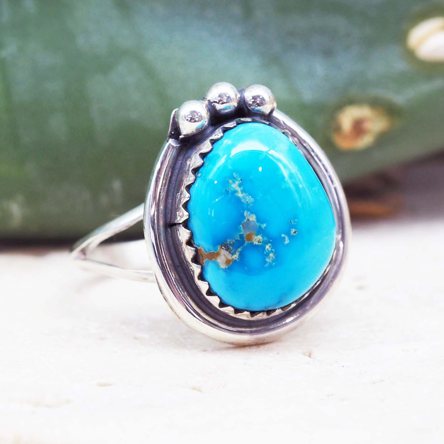 navajo sterling silver Turquoise Ring - native american jewelry and turquoise jewellery by australian jewellery brands online indie and harper