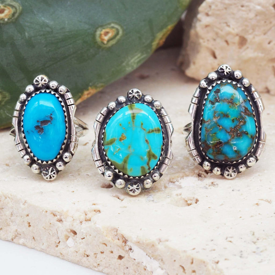 Navajo Turquoise Rings - Native American Jewelry and turquoise jewellery by australian jewellery brands online indie and harper