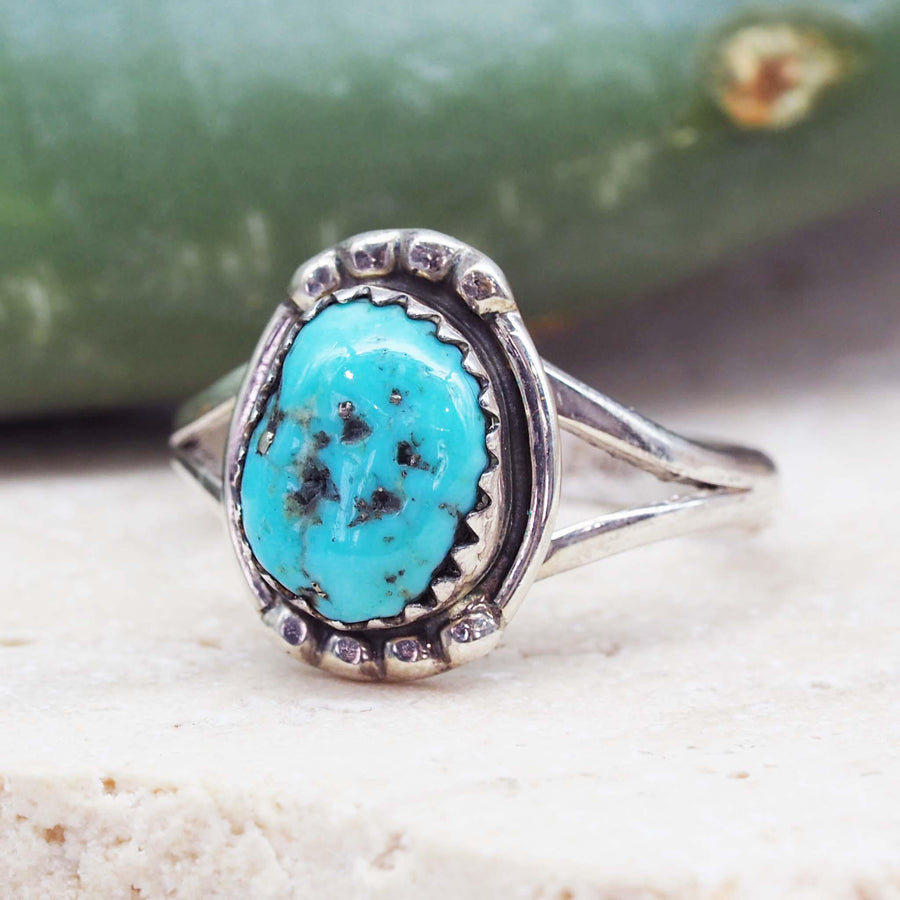 Navajo Turquoise Ring - native american jewelry by womens jewellery brand indie and harper