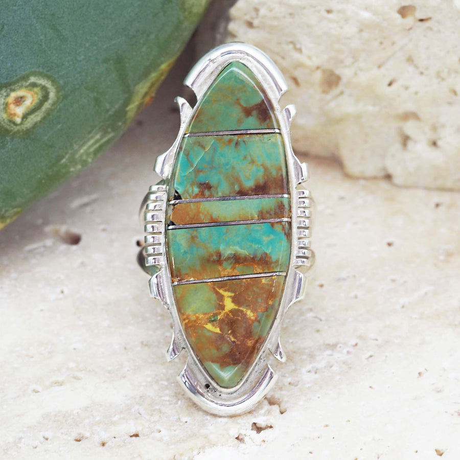 Navajo Sterling Silver Turquoise Ring - Native American Jewelry and turquoise jewellery by australian jewellery brands online indie and harper