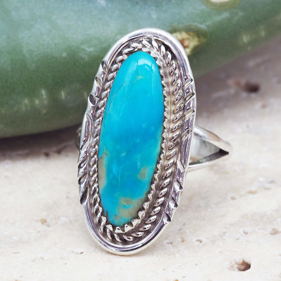 Navajo Sterling silver Turquoise Ring - Native American jewelry and turquoise jewellery by australian jewellery brands online indie and harper