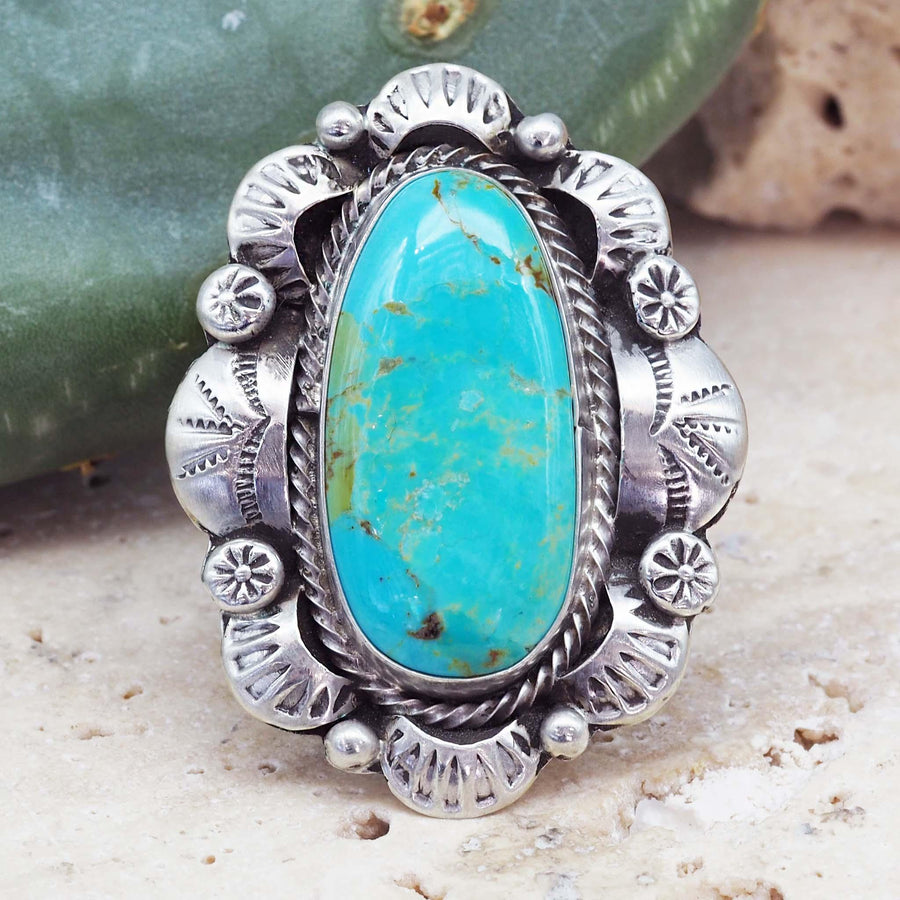 sterling silver navajo turquoise ring - Native American Jewelry and turquoise jewellery by womens jewelry brand indie and harper