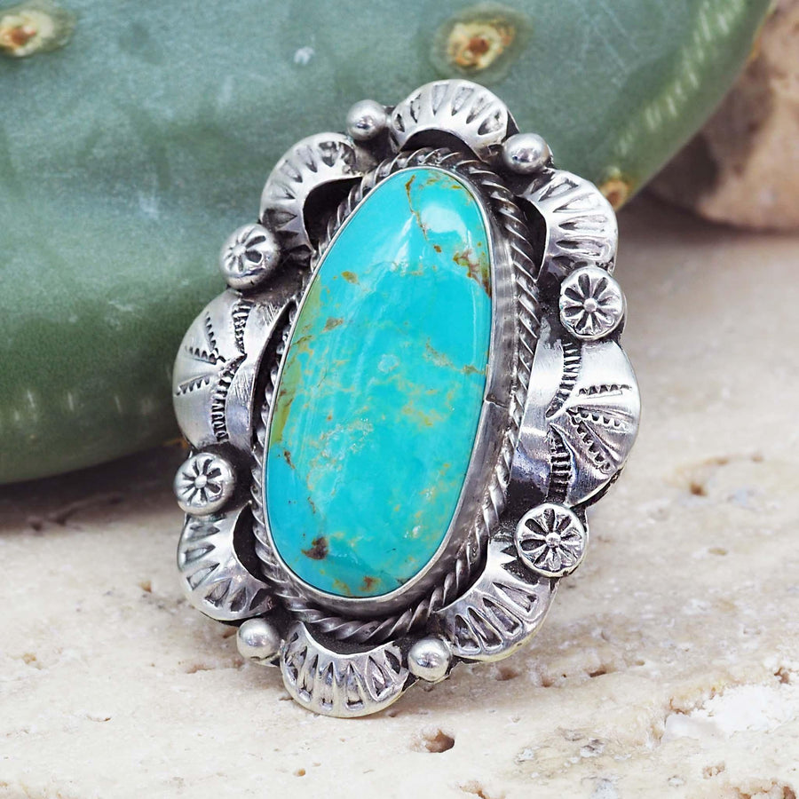 sterling silver navajo turquoise ring - Native American Jewelry and turquoise jewellery by womens jewelry brand indie and harper