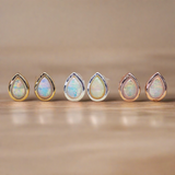 october birthstone opal earrings - womens opal jewellery by australian jewellery brand indie and harper