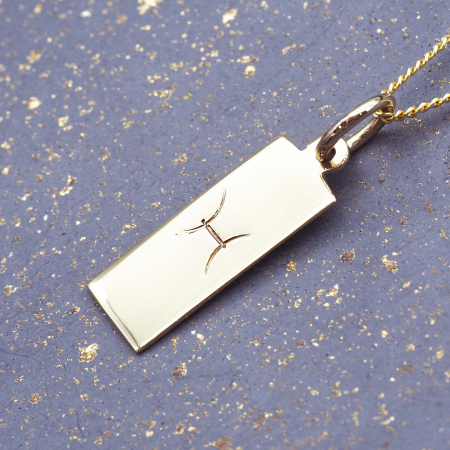 pisces necklace - gold star sign jewellery by womens jewelry online brand indie and harper