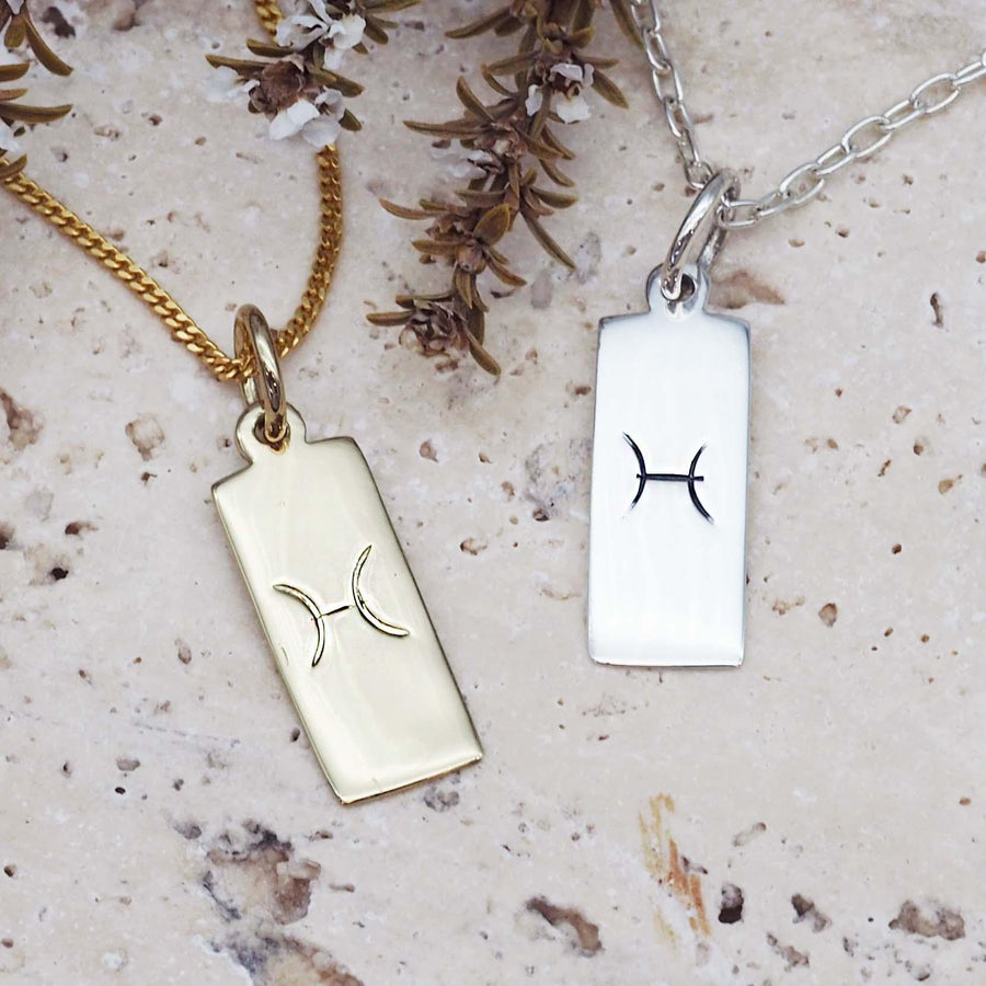 Pisces Necklaces - womens zodiac jewellery by australian jewellery brandsindie and harper