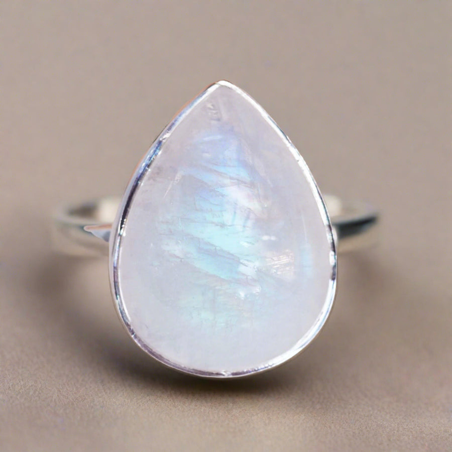 Sterling silver Moonstone Ring - womens moonstone jewellery by australian jewellery brands online indie and harper