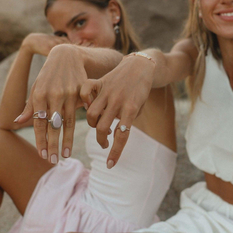 women wearing boho Rings - boho jewellery by australian jewellery brands online indie and harper