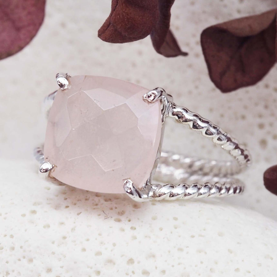 Rose Quartz Ring - womens rose quartz jewellery australia - australian jewellery brands indie and harper