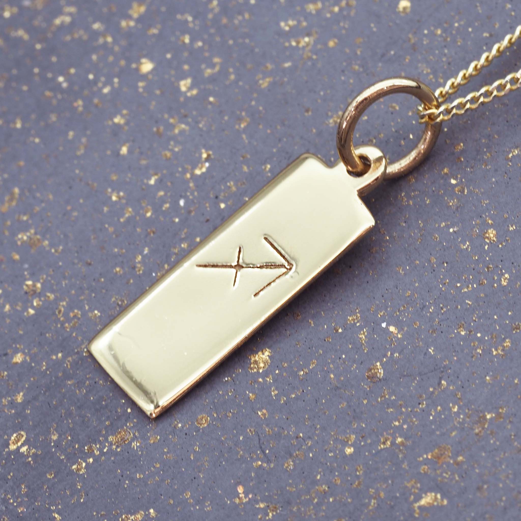 gold zodiac sagittarius necklace - zodiac jewellery by womens jewellery online brand indie and harper