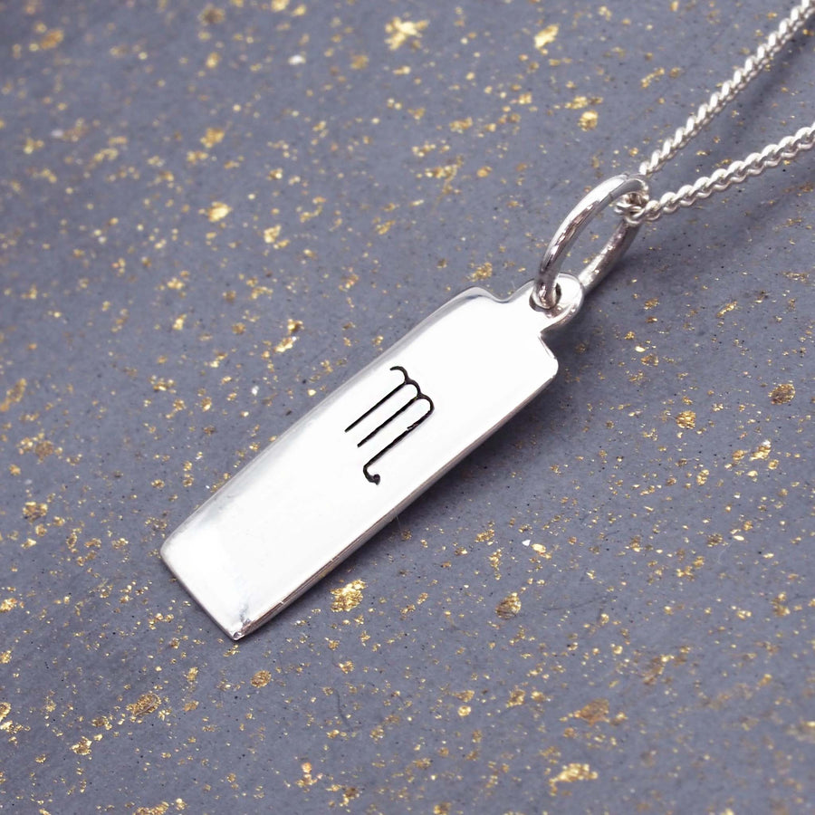 silver zodiac scorpio necklace - womens jewellery by australian jewellery brand indie and harper