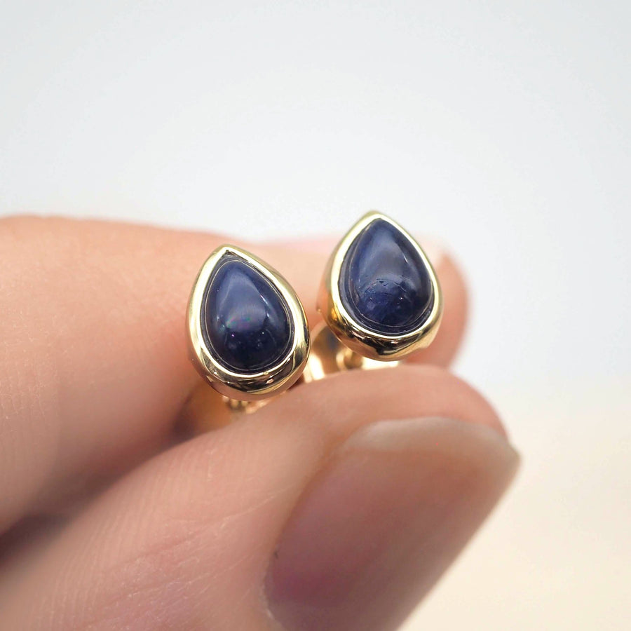 september birthstone sapphire earrings - womens Gold Earrings by australian jewellery brand indie and harper