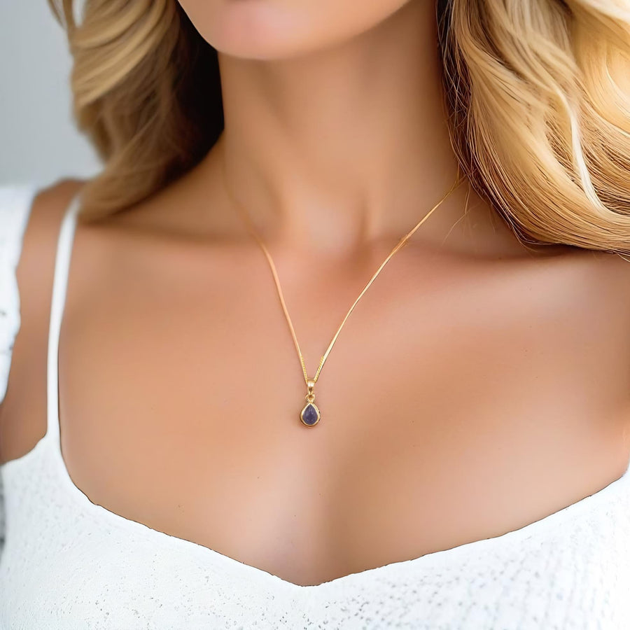 september birthstone necklace - womens jewellery by australian jewellery brands indie and harper