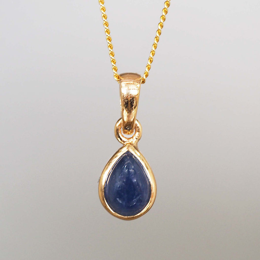 september birthstone sapphire necklace - gold necklaces by australian jewellery brand indie and harper