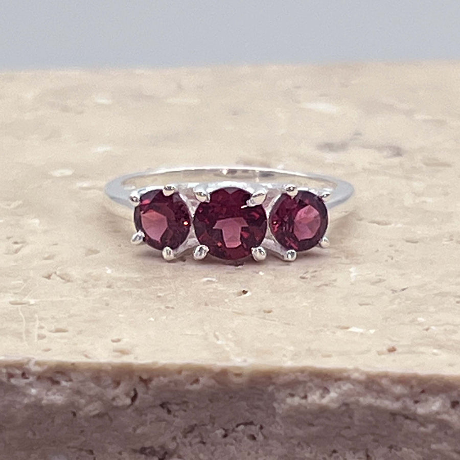 LIMITED EDITION - Silver Garnet Ring