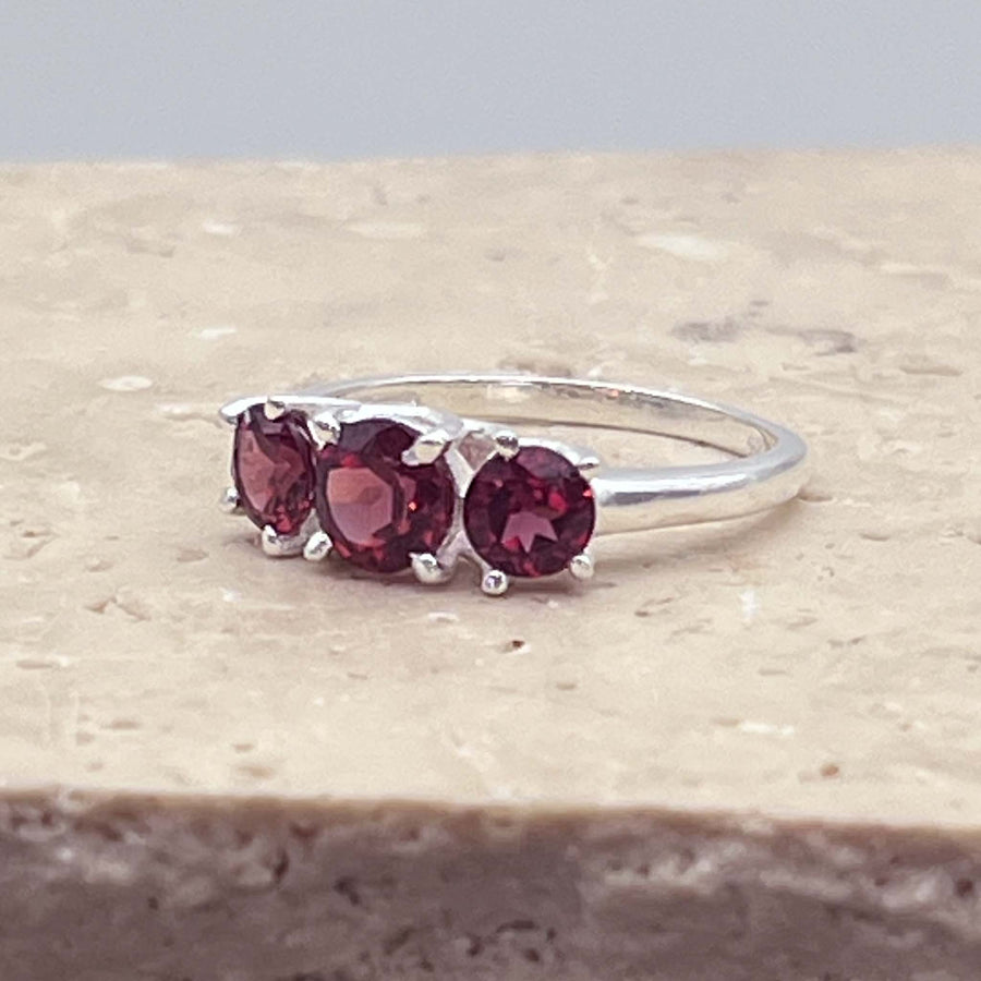 LIMITED EDITION - Silver Garnet Ring