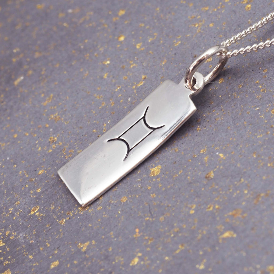 sterling silver gemini necklace - zodiac jewellery by australian jewellery brands indie and harper