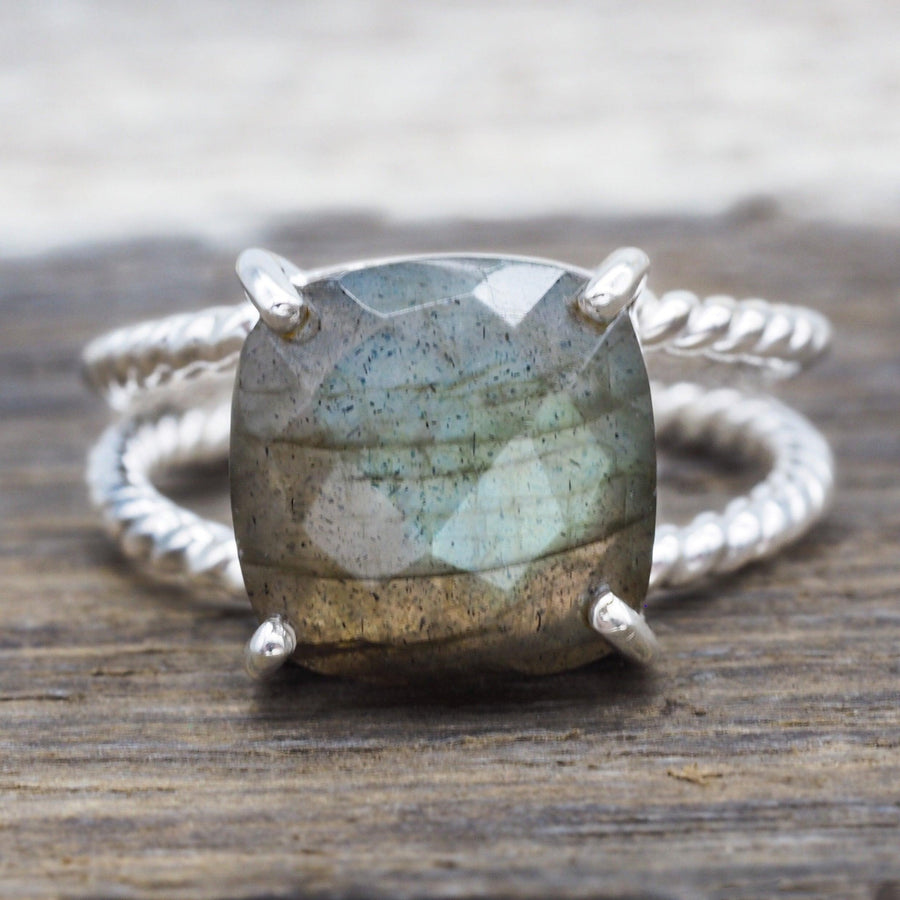 sterling silver labradorite ring - labradorite jewellery by australian jewellery brands indie and harper