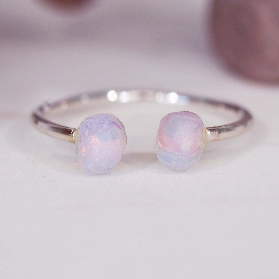 Silver Little Raw Opal Ring - womens raw opal jewellery - australian jewellery brands indie and harper