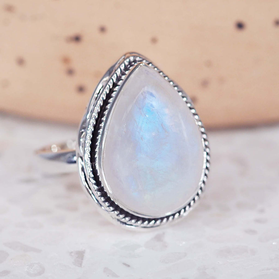 sterling silver Moonstone Ring - womens jewellery by australian jewellery brands online indie and harper