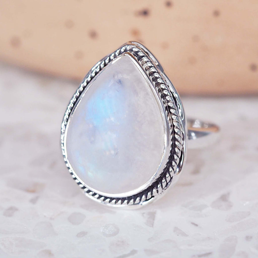 sterling silver Moonstone Ring - womens jewellery australia by australian jewellery brands online indie and harper