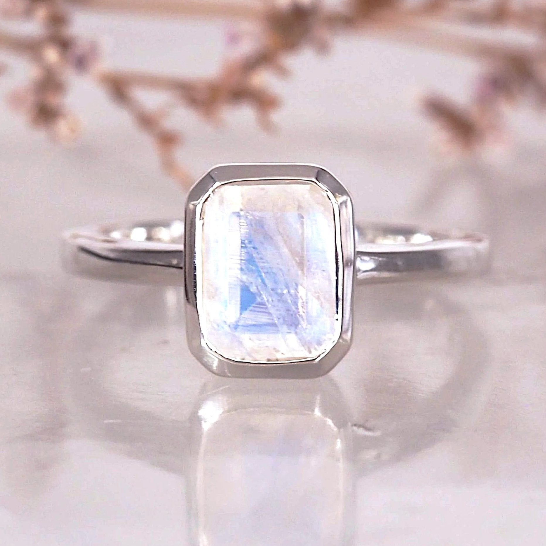 sterling silver moonstone ring - moonstone jewellery by australian jewellery brands indie and harper