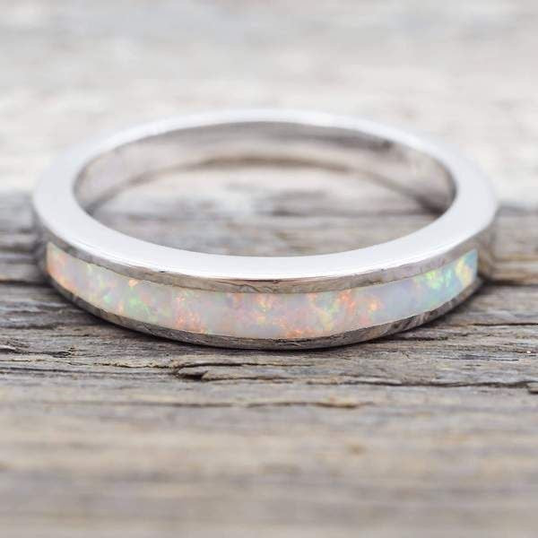 Sterling silver white opal ring - womens opal jewellery by Australian jewellery brands indie and Harper