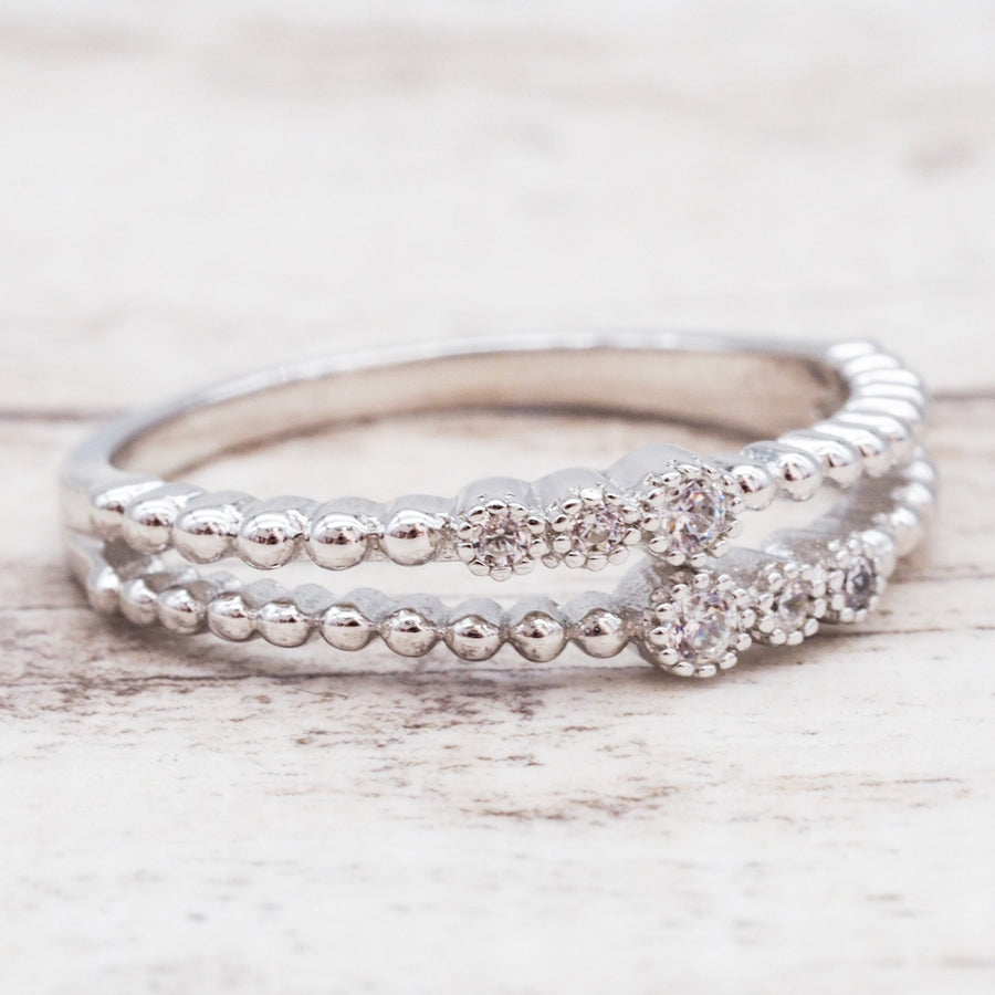 Dainty Sterling silver ring - Sterling silver promise rings and Sterling silver jewellery by Australian jewellery brands online indie and harper 