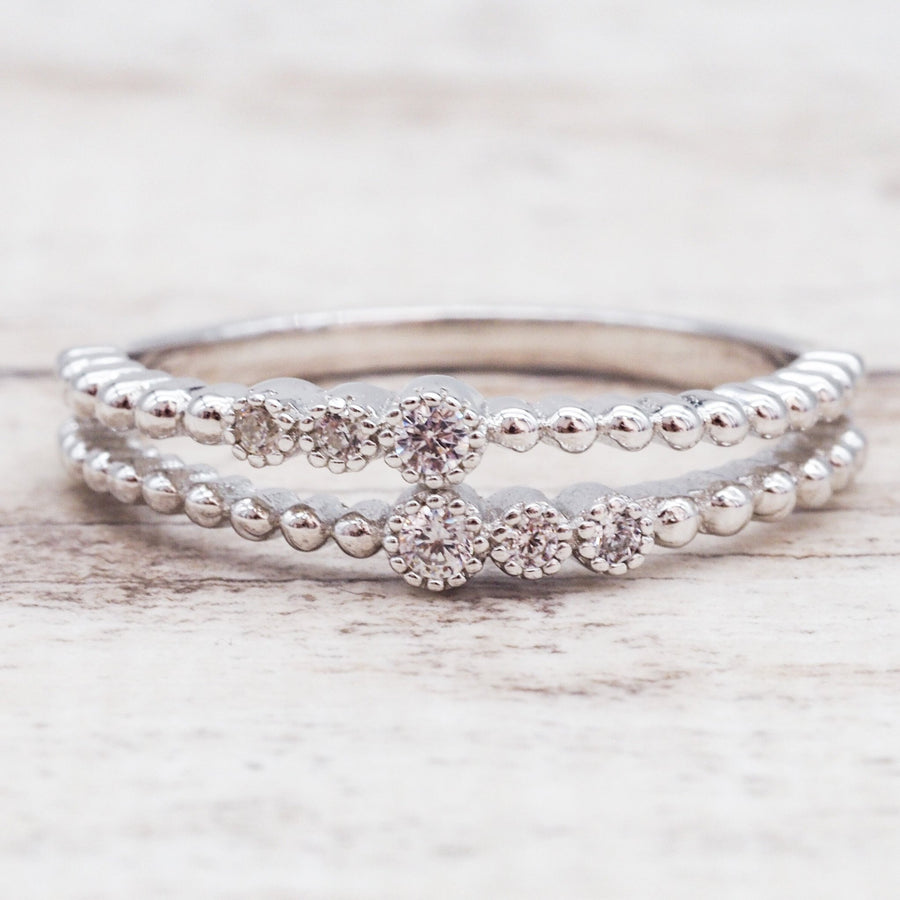 Dainty Sterling silver ring - Sterling silver promise rings and Sterling silver jewellery by Australian jewellery brands online indie and harper 