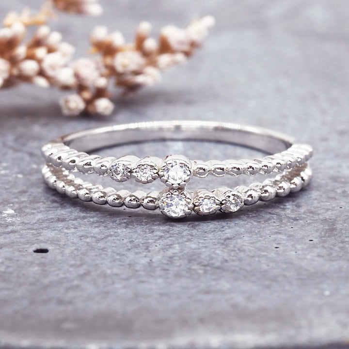 Dainty Sterling silver ring - Sterling silver promise rings and Sterling silver jewellery by Australian jewellery brands online indie and harper 