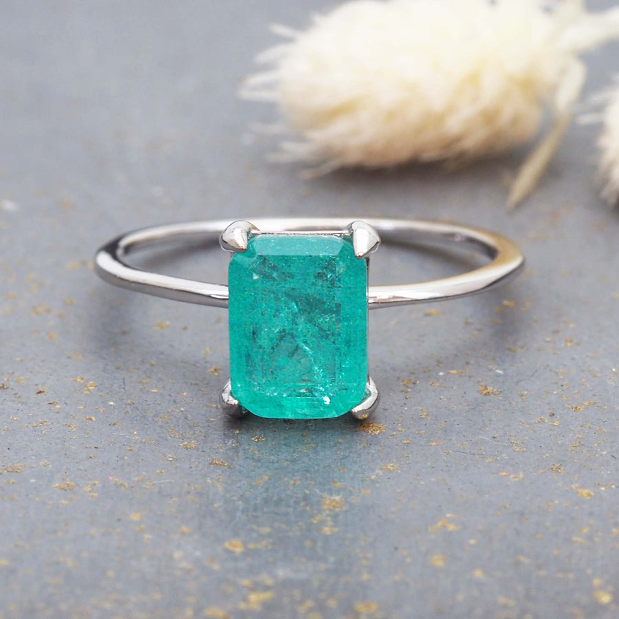 Sterling silver tourmaline ring - womens gemstone jewellery by Australian jewellery brands indie and Harper online 