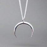 Sterling silver half moon necklace - womens jewellery by Australian jewellery brand indie and Harper 