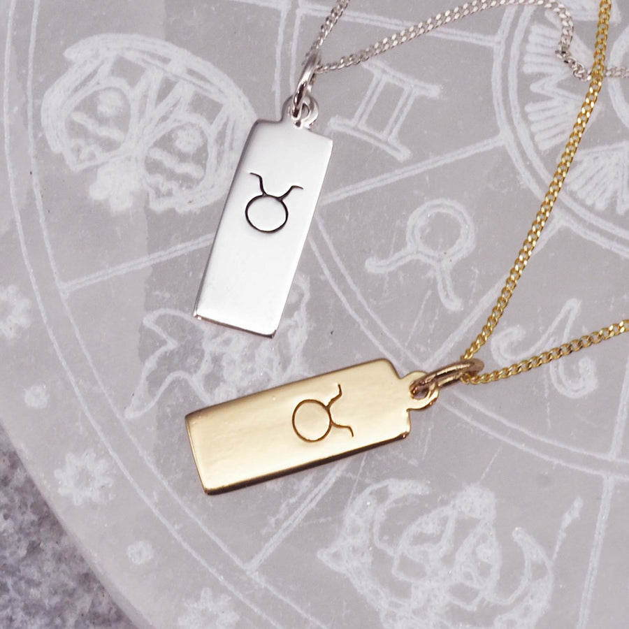 taurus necklace - womens zodiac jewellery by australian jewellery brands indie and harper