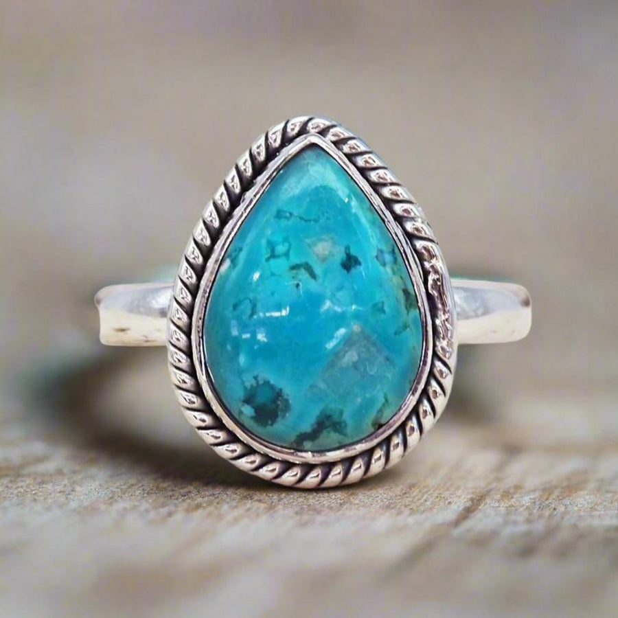 sterling Silver Turquoise Ring - womens turquoise jewellery by australian jewellery brands online indie and harper