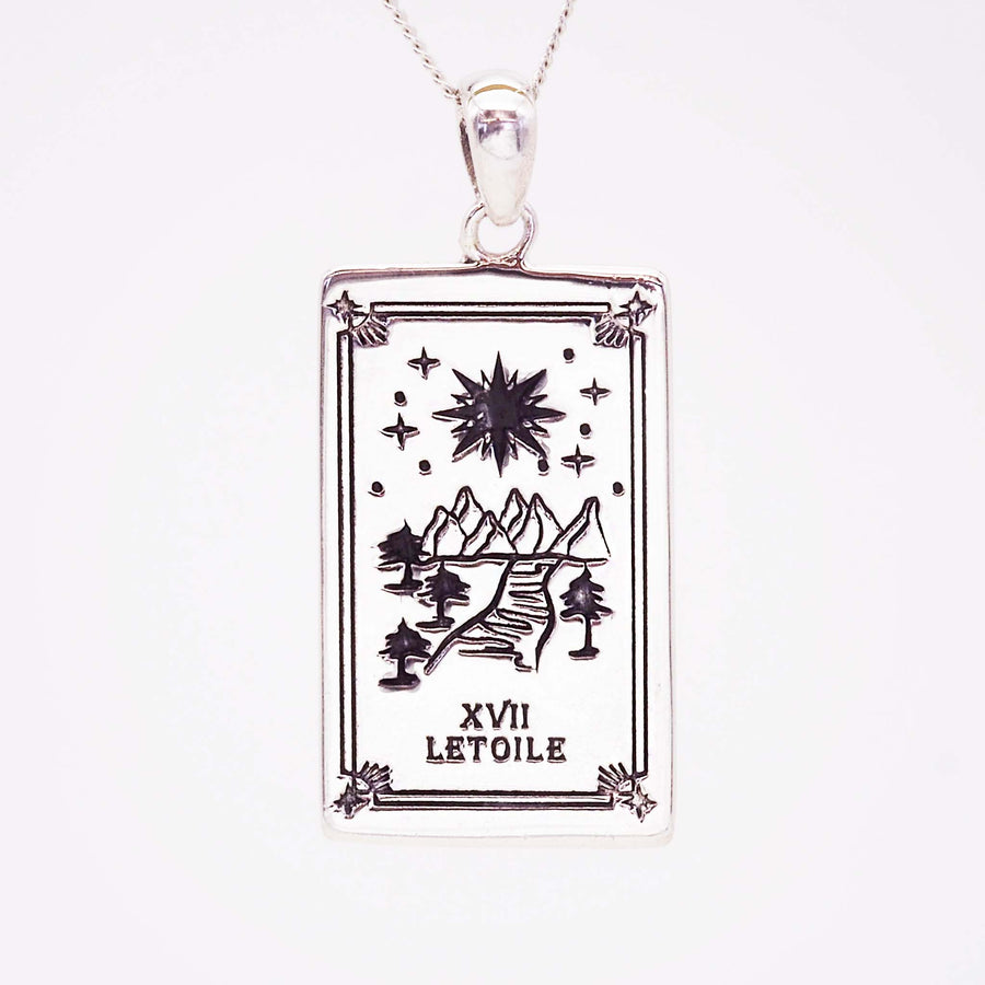 sterling silver tarot card jewellery hand drawn and designed in australia by online jewellery brand indie and harper