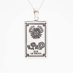 the sun tarot necklaces in sterling silver - tarot jewellery by australian jewellery brands indie and harper