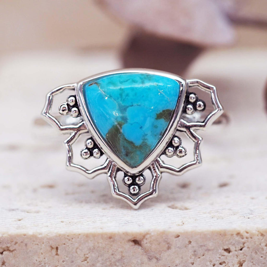 Sterling silver Turquoise Ring - womens turquoise jewellery by Australian jewellery brands online indie and harper