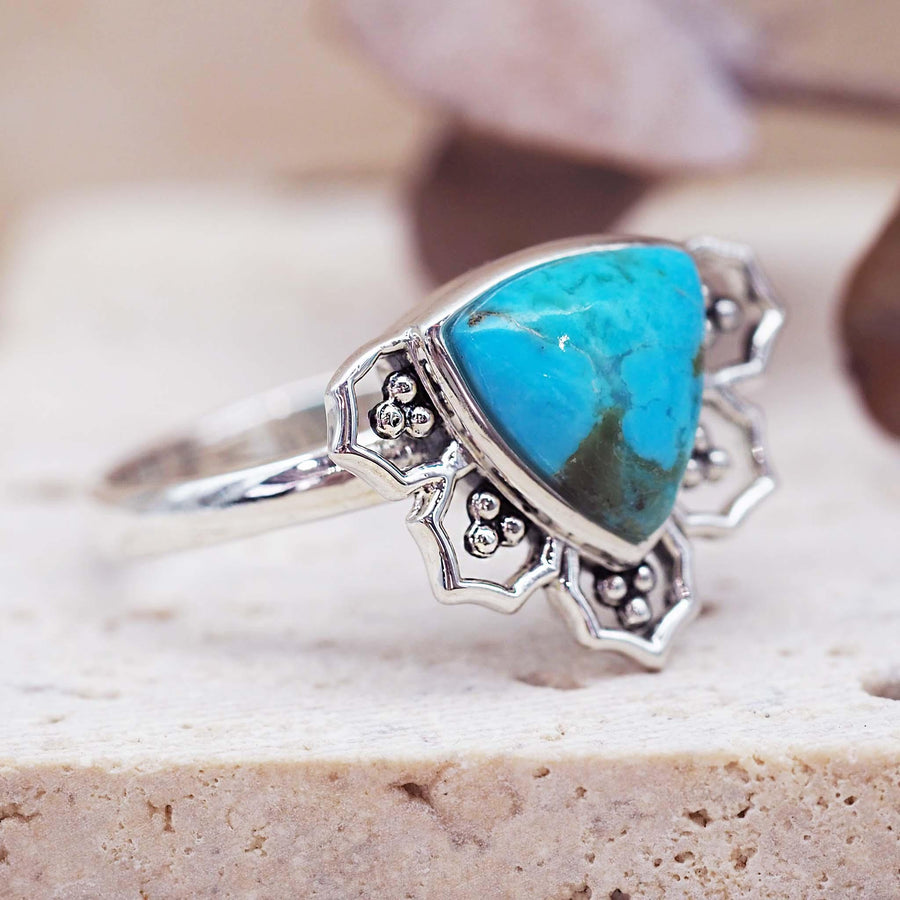 Sterling silver Turquoise Ring - turquoise jewellery by Australian jewellery brands indie and harper