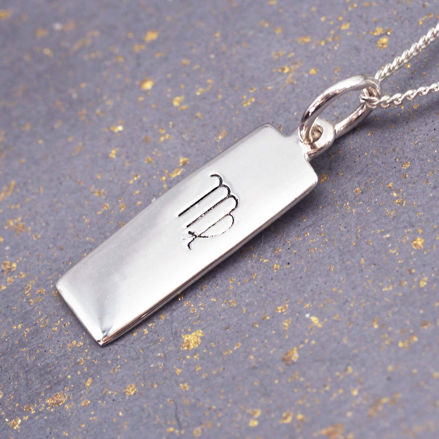 sterling silver zodiac virgo necklace - womens jewellery by australian jewellery brands indie and harper