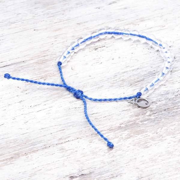 Blue 4Ocean Bracelet - recycled glass beaded bracelet by Australian jewellery brands indie and Harper