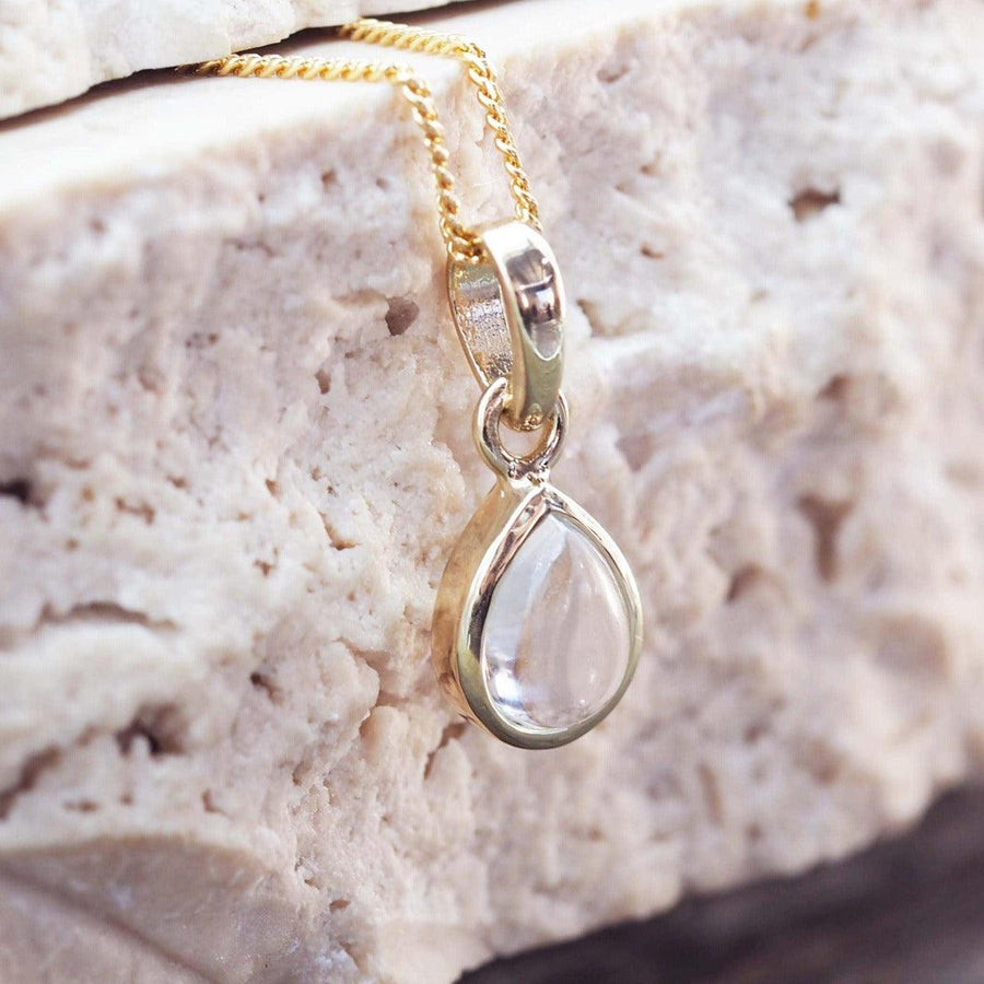 April birthstone gold necklace by australian jewellery brands online indie and Harper 