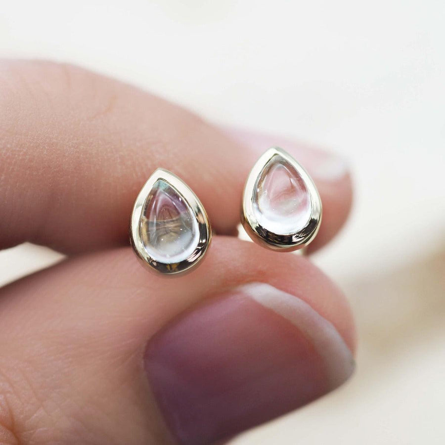 April Birthstone herkimer quartz earrings - womens jewellery by australian jewellery brands indie and harper