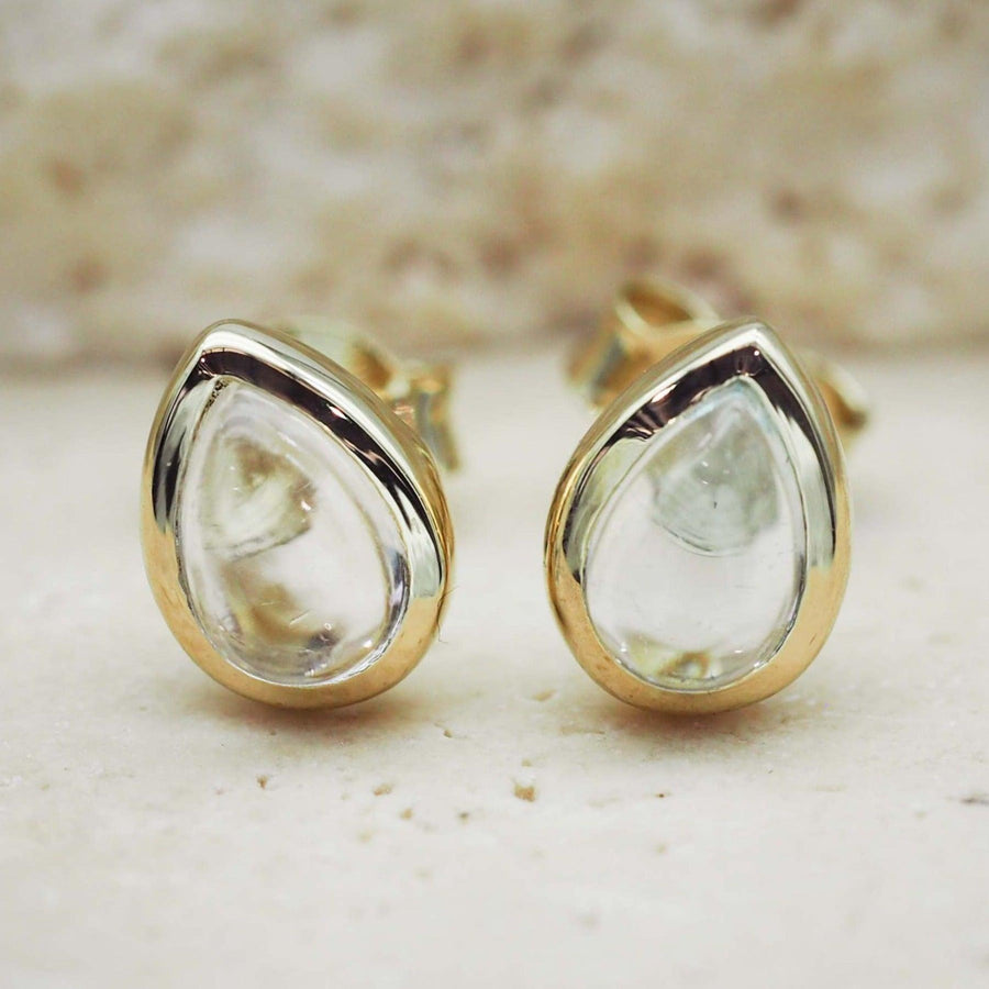 April Birthstone earrings - Gold Earrings by australian jewellery brand indie and harper