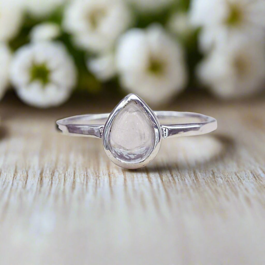 April Birthstone Herkimer Quartz Ring - womens jewellery by australian jewellery brandss indie and harper